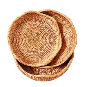 Cesta de frutas de ratán natural segura para alimentos y disponible en diferentes tamaños Cestas de almacenamiento al por mayor hechas en Vietnam - Product Image 1