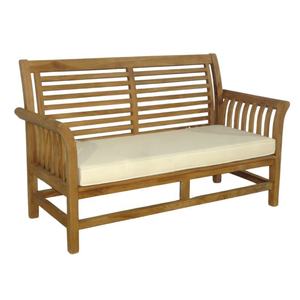 Bancos de patio de teca de Indonesia Sofá de jardín Muebles de exterior Silla de madera minimalista hecha de la mejor madera de teca - Product Image 1