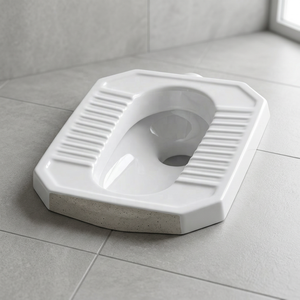 Economical White <b>Ceramic</b> Medium Deep Squatting <b>Pan</b> Toilet Orissa WC Sanitary Ware For African Market Export - Product Image 4