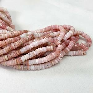 Neumático Heishi facetado de ópalo Rosa peruano Natural de 6mm y 7mm, venta al por mayor, hebra de cuentas de piedras preciosas para la fabricación de joyas, proveedor de piedras preciosas a granel - Product Image 4