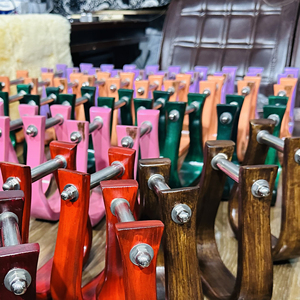 Étriers d'équitation en bois massif faits à la main, supports de selle, équipement équestre - Product Image 5