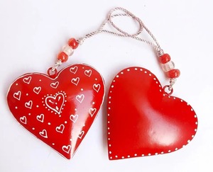 Premium Heart Shaped Metal Christmas <b>Tree</b> <b>Ornament</b> for Holiday Home Decoration - Product Image 1
