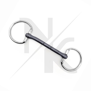 Bridon de cheval en titane de qualité supérieure avec anneau fixe, en acier inoxydable, pour le dressage, la compétition et l'équipement d'équitation, compatible avec les bridons en cuir. - Product Image 3