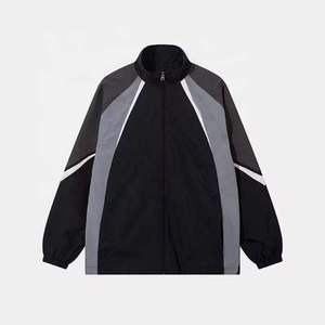 TR-CTJ-015 Manufacturer <b>Canvas</b> Bomber <b>Jacket</b> with Stand Collar Front Logo Windproof Autumn Outdoor Comfortable Fit Training - Product Image 6