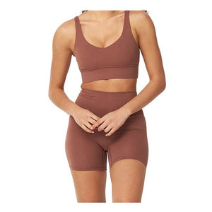 Conjuntos de Sujetador Deportivo Corto al por Mayor, Ropa Deportiva para Gimnasio, Conjunto de Ropa Deportiva para Mujer, Sujetador Deportivo, Leggings de Yoga, Conjunto de Sujetador y Leggings de Yoga - Product Image 1