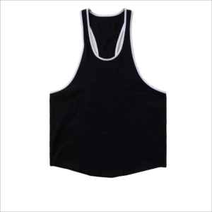 Chaleco deportivo transpirable de alta calidad, blanco, personalizado, de algodón y poliéster, 180 g/m², para hombre, ligero, para gimnasio. - Product Image 1