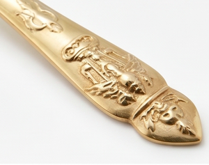 Royal Design Handle Gold Color Plated Finished Cutlery Stainless Steel <b>Flatware</b> Spoon Dishwasher Safe <b>Flatware</b> For Restaurant - Product Image 2