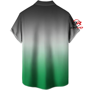 เสื้อเชิ้ตฮาวาย ORVO Sports สำหรับผู้ชาย ผ้าถักโพลีเอสเตอร์ 100% น้ำหนัก 140 กรัม แขนสั้น ปกคอพับ ลายพิมพ์นกแก้ว สวมใส่สบายๆ สำหรับฤดูร้อนและชายหาด - Product Image 4
