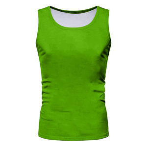 Camiseta sin Mangas para Hombre, Cuello Redondo, Tejido Transpirable de Algodón/Poliéster, Informal, Deportiva, Ligera y de Secado Rápido, Superventas - Product Image 2