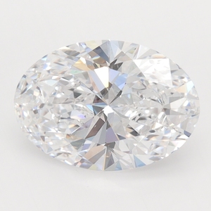 Diamant de laboratoire certifié IGI, taille ovale 1,00 carat, couleur D, clarté VVS2, excellente taille, pour la fabrication de bijoux en or. - Product Image 2