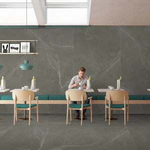 Carreaux de dalle en porcelaine brillante gris Santona Aramani 1600x3200mm pierre frittée pour grandes dalles extérieures - Product Image 5