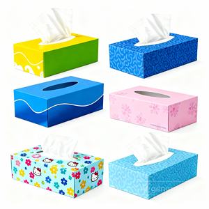 Boîte de mouchoirs en papier en vrac, vente en gros, 3 plis, papier doux et absorbant, emballage propre pour la maison, le bureau et la vente au détail - Product Image 5
