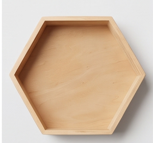 Elegant Hexagon Shape Wooden Chocolate <b>Tray</b> Perfect For Serving Chocolates Sweets Desserts And <b>Small</b> Treats Decor - Product Image 2
