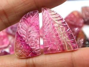 Proveedor Mayorista de Turmalina Rosa Natural Bio, Gema Tallada, Impresionante Turmalina Rosa Tallada para la Fabricación de Joyas - Product Image 2