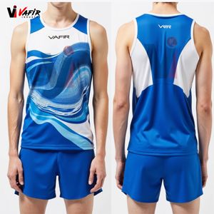 Traje de Maratón Personalizado para Equipos Deportivos de Verano, Ropa de Running sin Mangas, Ligera, Transpirable y de Secado Rápido, Sublimación para Atletismo - Product Image 1