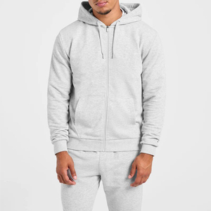 <b>Top</b> Trending Quality Wholesale Custom Logo Men's <b>Front</b> <b>Zip</b> Closure Regular Fit Lightweight Comfortable Casual Hooded Sweatshirts - Product Image 1