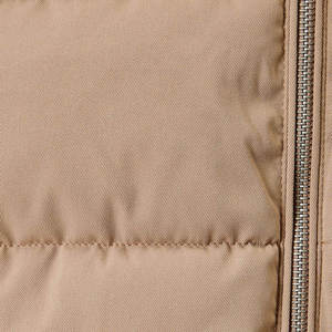 Chaleco Acolchado con Capucha para Hombre, Color Beige, con Cierre de Cremallera, Cortavientos, Informal, para Otoño, 100% Poliéster - Product Image 6
