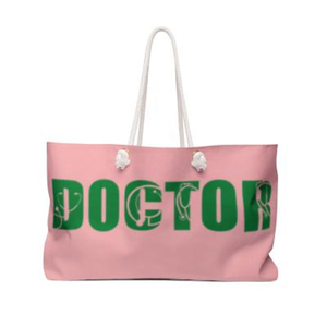 Bolsa de Viaje Grande Verde y Rosa para Doctoras, Regalo para Damas de Honor, Regalo para Mamá, Bolsa de Playa Inspirada en la Hermandad - Product Image 1