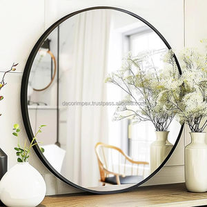 Miroir mural en métal Art Déco de nouvelle conception, décoration de luxe pour la maison et l'hôtel, meilleure qualité en gros - Product Image 2