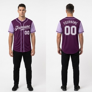 Custom Embroidery Vintage Softball Jersey Baseball Clothing Blank Mens Jerseys Baseball <b>Shirts</b> - Product Image 5