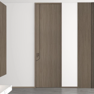 ประตูไม้โพลีเมอร์ MDF กันน้ำสำหรับห้องนั่งเล่น ห้องนอน สำนักงาน โรงแรม รุ่นร่วมสมัย ขายดีจากผู้ผลิต - Product Image 3