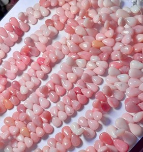 Natural Pink <b>Opal</b> Pear Drop Beads Genuine Gemstone Strand for <b>Necklace</b> Bracelet Earrings - Product Image 1