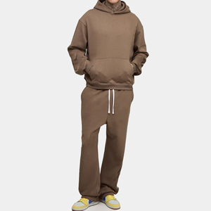 Prix de gros Survêtements oversize : Sweat à capuche oversize coupe carrée avec appliqué graffiti et Survêtements jogger oversize à entrejambe abaisse - Product Image 1