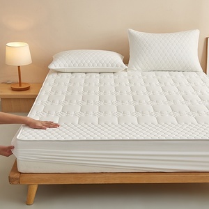 Protège-matelas matelassé imperméable et respirant 100 % polyester, lavable en machine, toutes saisons, pour adultes - Product Image 5