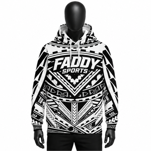 2026 New Arrival Custom Polynesian Graphic <b>Hoodie</b> Wholesale Breathable Polyester Spandex Sublimation Print Streetwear Pullover - Product Image 1