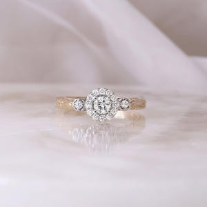 IGI/GIA Lab Grown Emerald Cut Diamond Vintage 14K oro amarillo boda/aniversario anillo Unisex joyería fina para fiesta - Product Image 5