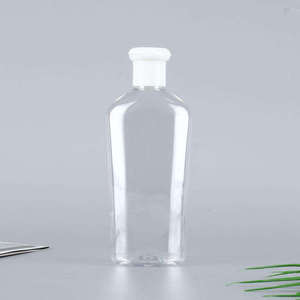 Transparent Cylinder PET Flip Top Cap <b>Face</b> Cream Lotion Wholesale Empty 200ml Skin Care Serum Shampoo Plastic Squeeze Bottle - Product Image 1