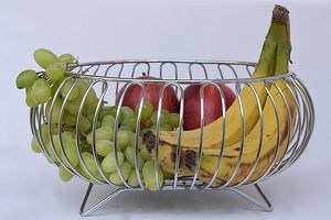 Heavy Stainless Steel <b>Vegetable</b> Fruit Bowl <b>Basket</b> Durable Rust Resistant Kitchen <b>Storage</b> Organizer - Product Image 4
