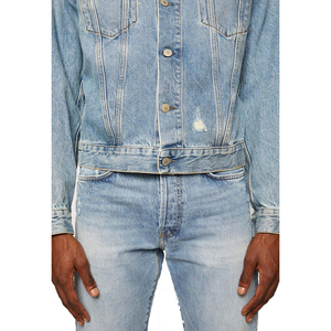 <b>Customize</b> Men's <b>Denim</b> <b>Jackets</b> Casual Classic <b>Denim</b> Washed Fashion Style <b>Denim</b> Jean <b>Jacket</b> For Men - Product Image 4
