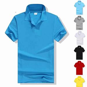Nouvel arrivage en stock, vente en gros d'usine, t-shirts et polos pour garçons en coton mercerisé 180 g, polos personnalisés pas chers - Product Image 1