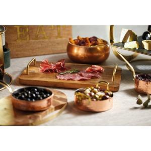 ถาดเสิร์ฟอาหารไม้กระถินทรงสี่เหลี่ยม งานฝีมืออินเดีย ทำด้วยมือ ถาดไม้เสิร์ฟอาหารทรงสี่เหลี่ยม - Product Image 1