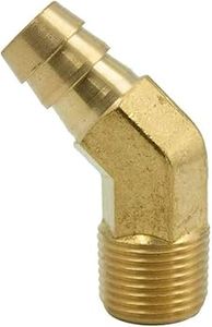 Raccord de tuyau à visser X mâle 45° °   Coude forgé 1/2" 45° °   Raccord de tuyau en laiton avec filetage mâle 3/8'' (NPT) (AOL-059) - Product Image 3