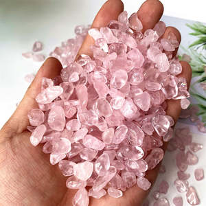 Cristales Espirituales al por Mayor de 15-30 mm, Piedras Curativas, Ópalo Rosa Natural Tallado y Grabado para Decoración - Product Image 1