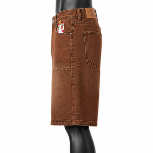 Men's Vintage Denim Jorts Fashion Baggy Shorts OEM ODM Custom Brand Manufacturer - Product Image 4