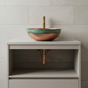 Évier en cuivre martelé à la main, bol artisanal en laiton, lavabo en cuivre fait main pour salle de bain, idéal pour la maison et les hôtels - Product Image 6