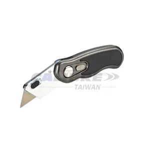 CALIBRE Heavy Duty Folding Utility Knife Quick Change Box Cutter Blades with Blade Storage Design