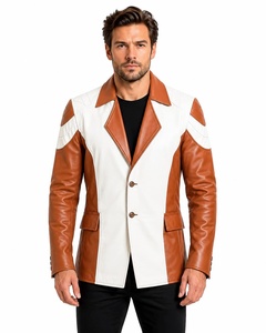 เสื้อแจ็คเก็ตหนังคุณภาพสูงระดับพรีเมียมสำหรับผู้ชาย - Product Image 1