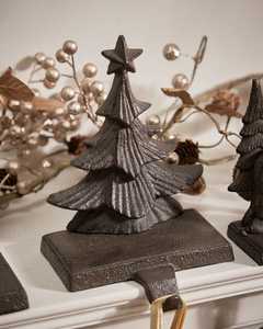 Embroidered Cotton <b>Christmas</b> <b>Stocking</b> With Bird And Leaf Design Soft Holiday Decoration - Product Image 5