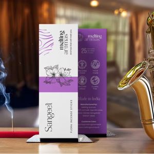 Varillas de Incienso Aromático Premium SANGEET - Incienso Indio Ecológico de Madera de Bambú Orgánico - Product Image 1