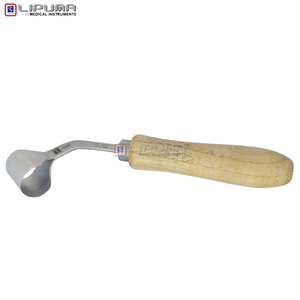 LIPUMA EDGELINE FARRIER HOOF KNIFE GOL KNIFE CHANNAR HANDLE SCORP Acero inoxidable, mango de madera, veterinario, equino, quirúrgico - Product Image 5