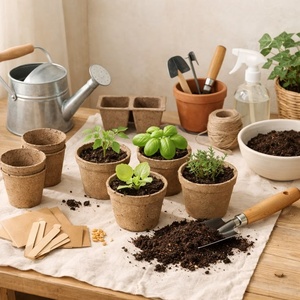 Gobelets moulés à haute absorption, pots vintage écologiques, rétention de l'humidité, croissance rapide, gobelets d'emballage moulés, haute durabilité - Product Image 1