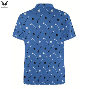 เสื้อโปโลพิมพ์ลายสำหรับผู้ชาย เสื้อคลับกอล์ฟพิมพ์ลายเต็มตัว เสื้อไซส์ใหญ่ เสื้อคลุมลำลองสำหรับฤดูร้อน เสื้อโปโลสำหรับผู้ชายใส่เล่นกีฬากลางแจ้ง - Product Image 4