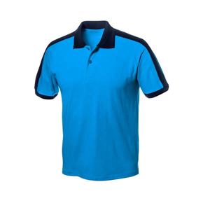 Camiseta Polo de Trabajo de Algodón y Poliéster con Cuello Acanalado para Adultos, Impresión por Transferencia de Calor, Logotipo Personalizado - Product Image 2