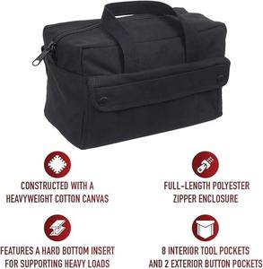 OEM Durable <b>Tool</b> <b>Bag</b> Multi Pockets with Shoulder Strap Reinforced Base Customized <b>Bag</b> Multiple Compartments Vietnam - Product Image 3