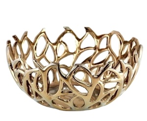 Tazón de servicio moderno para el hogar, vajilla de cocina, cuenco de frutas, decoración personalizada, Color de lujo, vajilla de Metal para ensalada, plato y tazón de mesa - Product Image 1