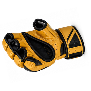 Customized Professional <b>Leather</b> MMA <b>Gloves</b> For Grappling Adjustable Half-Finger MMA <b>Gloves</b> for Men and Women - Product Image 4